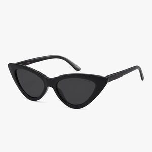 BNWOB RETRO BLACK SLEEK CAT EYE SUNGLASSES